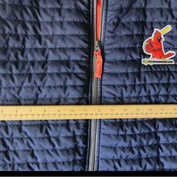 St. Louis Cardinals Mens Size XL Zip Up Vest Quilted Bayer Promo MLB Missouri - Picture 2 of 5